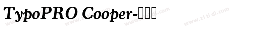 TypoPRO Cooper字体转换